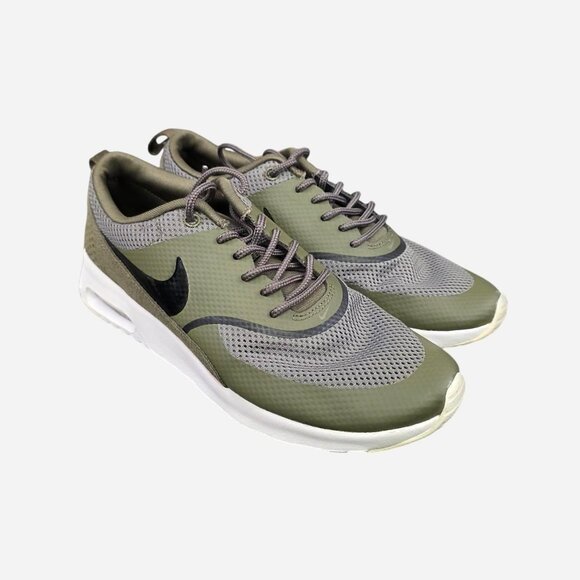 Women’s 7 Nike Air Max Thea Olive Green Black Running Shoe - Picture 6 of 6
